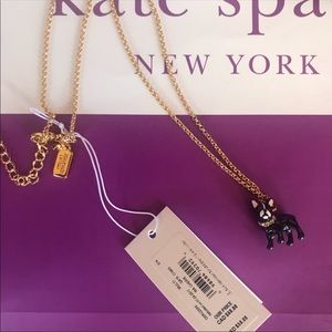 Kate Spade ♠️ French bulldog/boston terrier pendant.